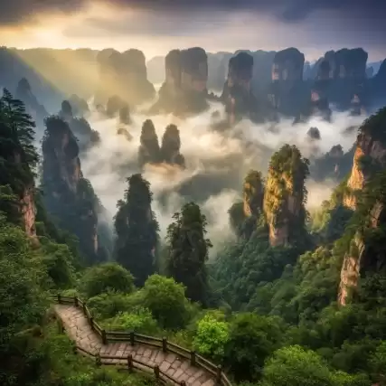 缩略图–张家界旅游攻略：探秘绝美山水奇观–青年旅游